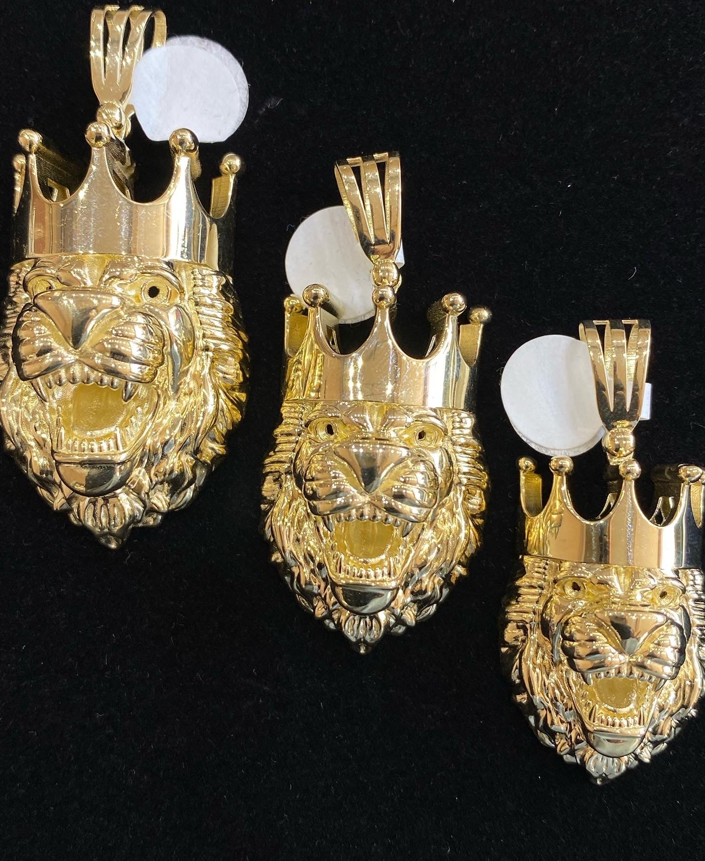 3D Gold Lion Pendent