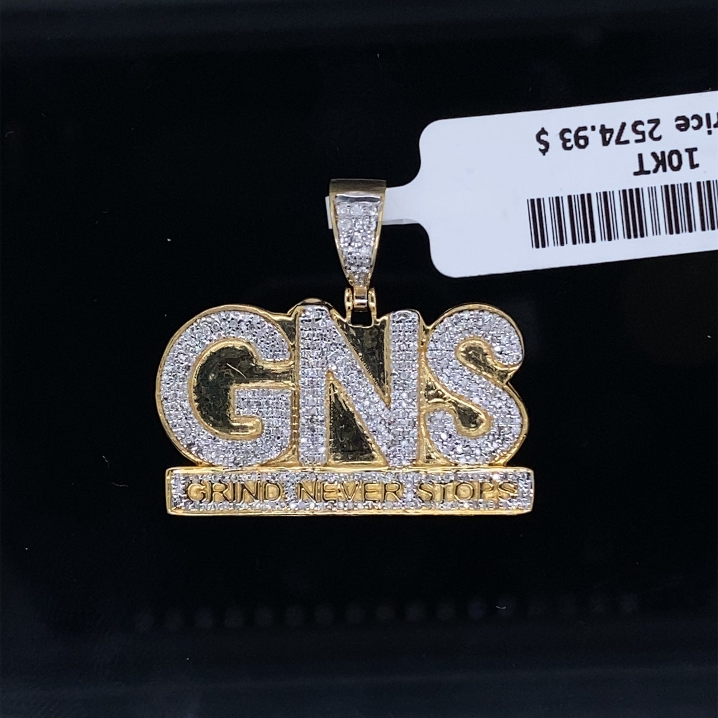 Grind Never Stops diamond pendent (GNS)- PD0441
