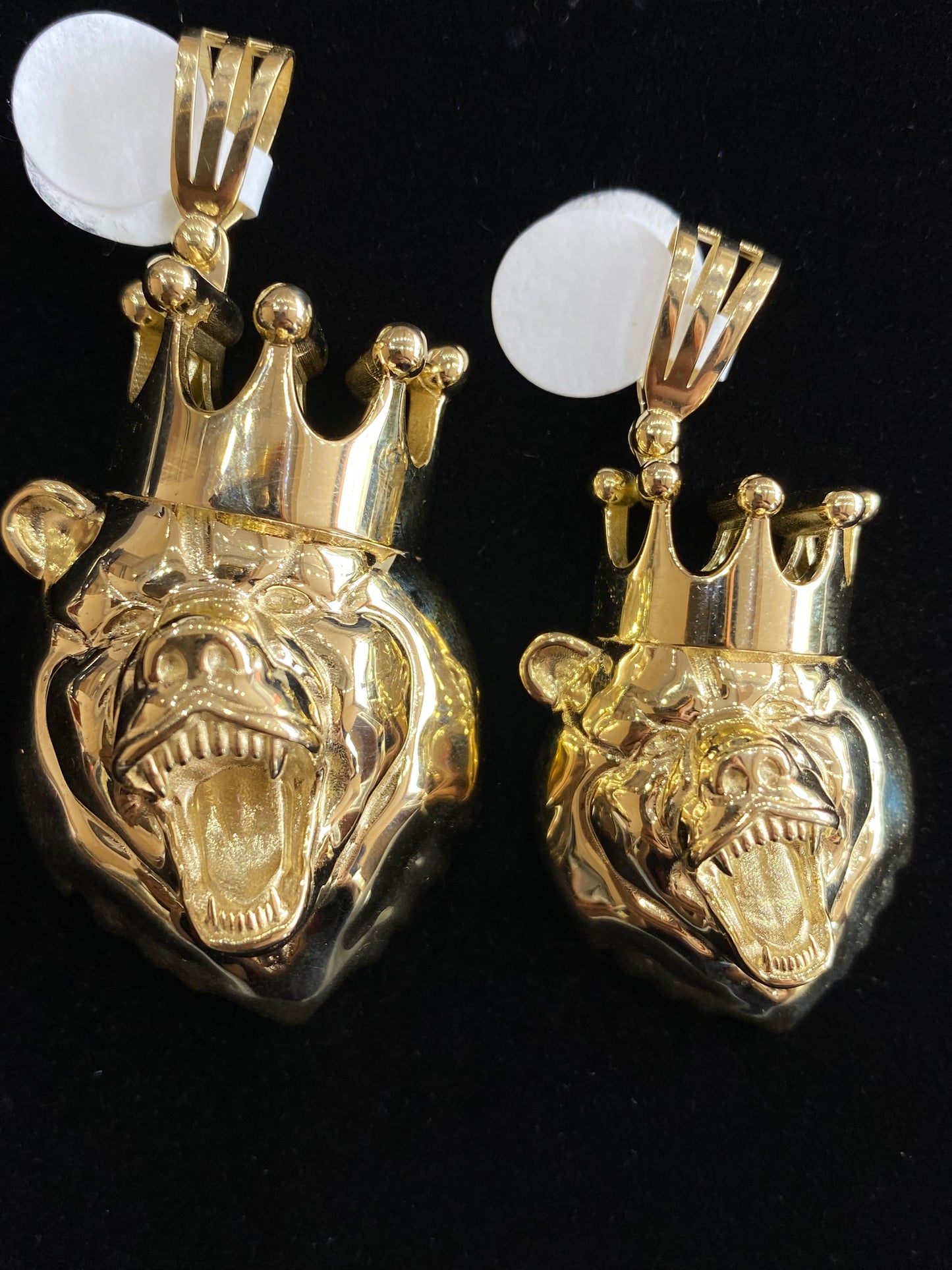 3D Gold Bear Pendent