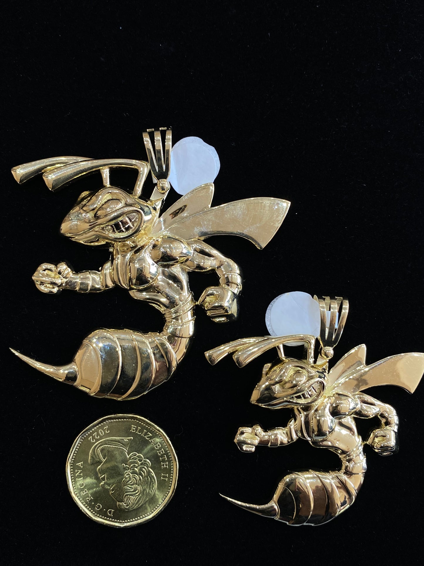 3D Gold Bee Pendent