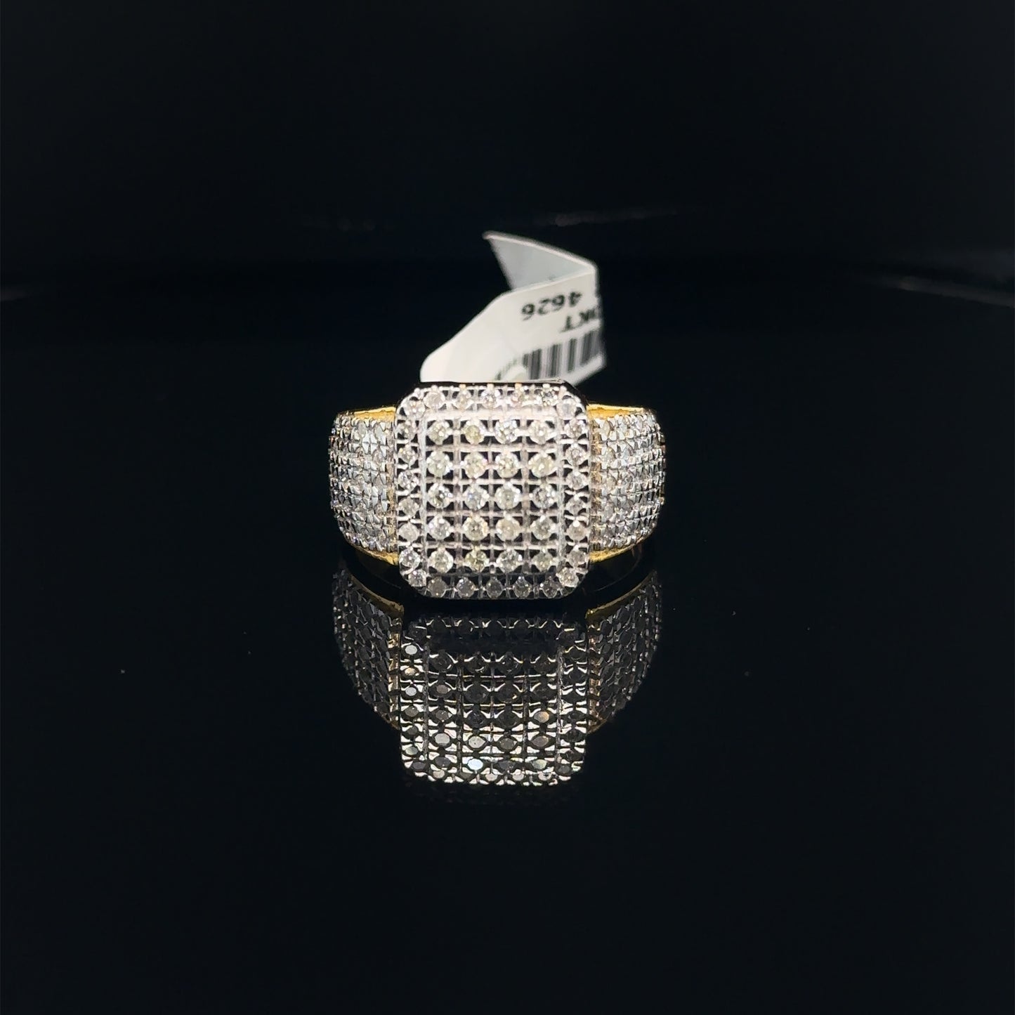 Square Men Diamond Ring- GR0538