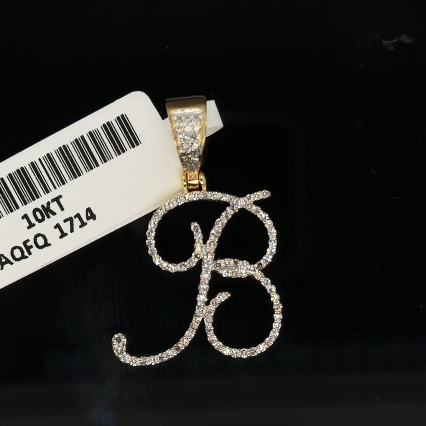 Cursive B initial Pendent