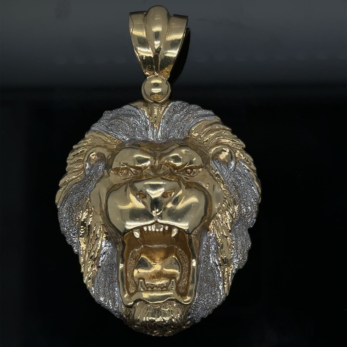 Gold 2-toned Lion Pendent
