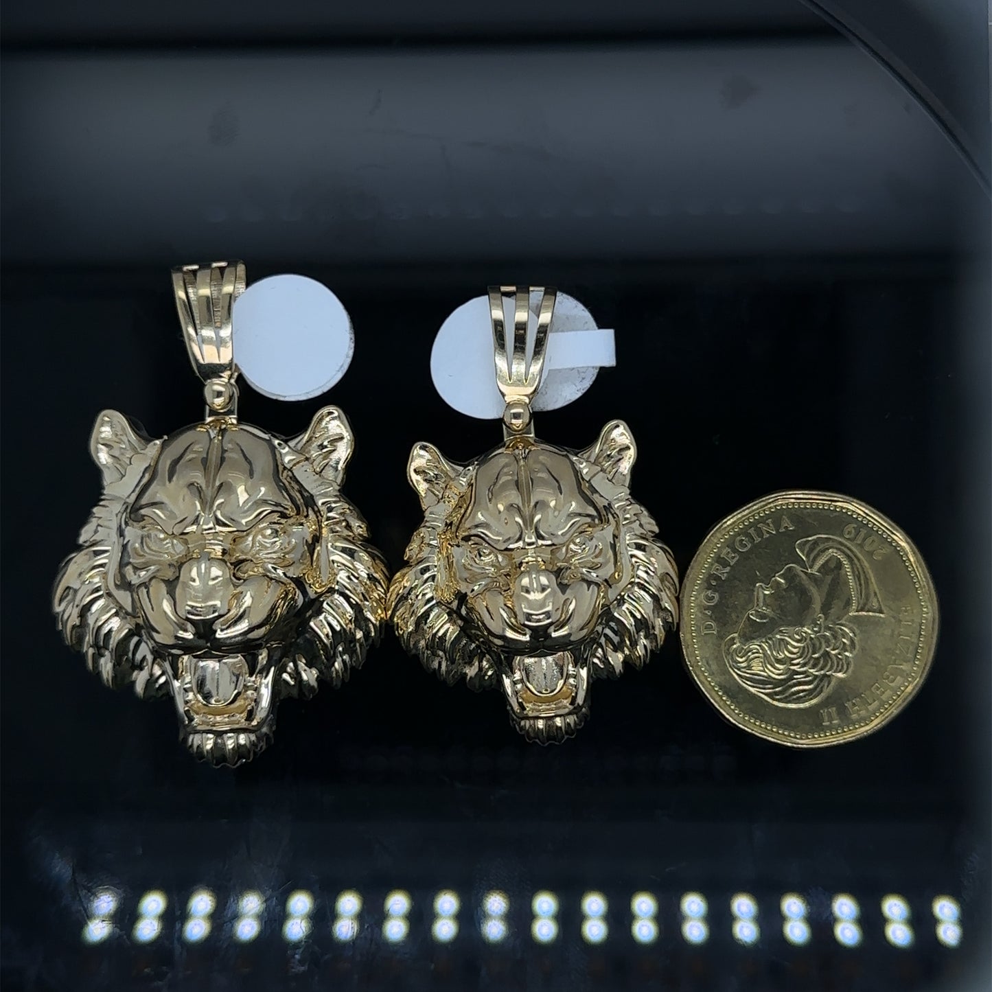 3D Gold Lion Pendent