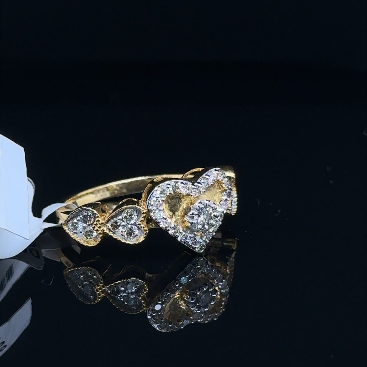 Heart Ladies Diamond Ring-LR0279