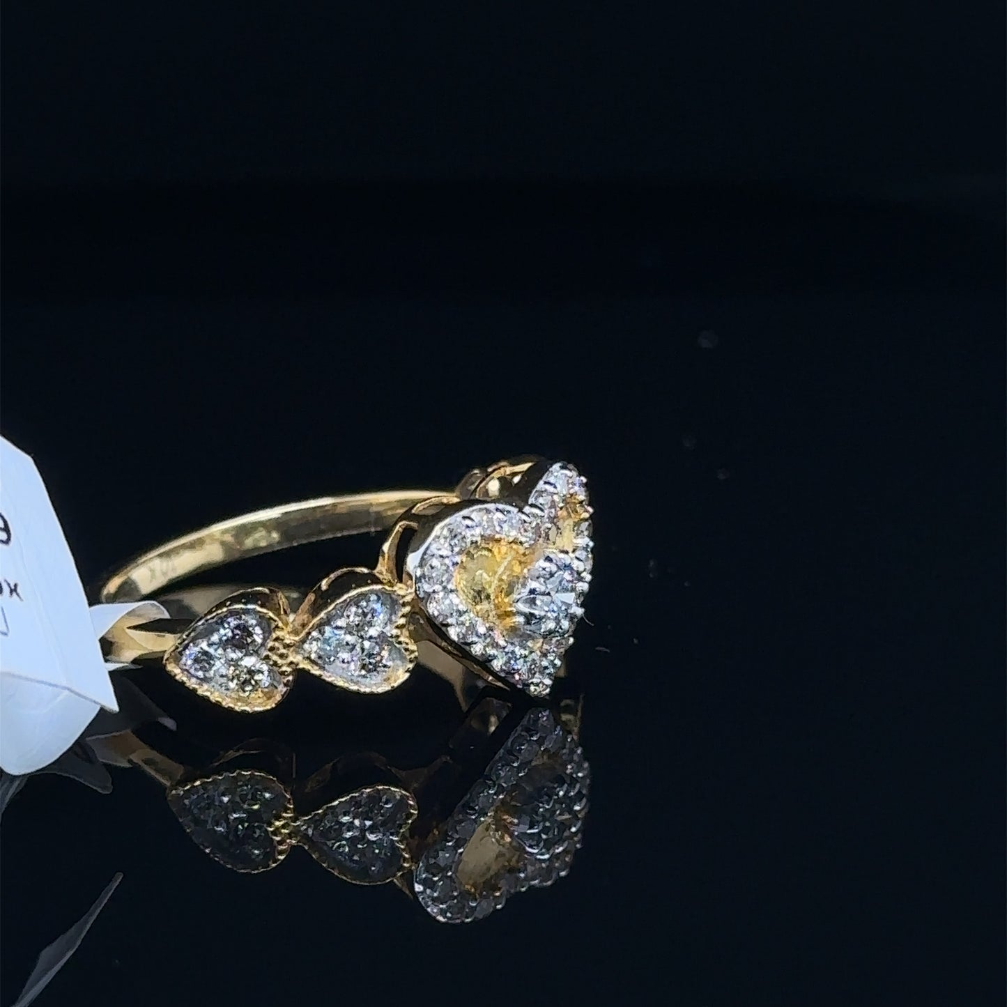 Heart Ladies Diamond Ring-LR0279