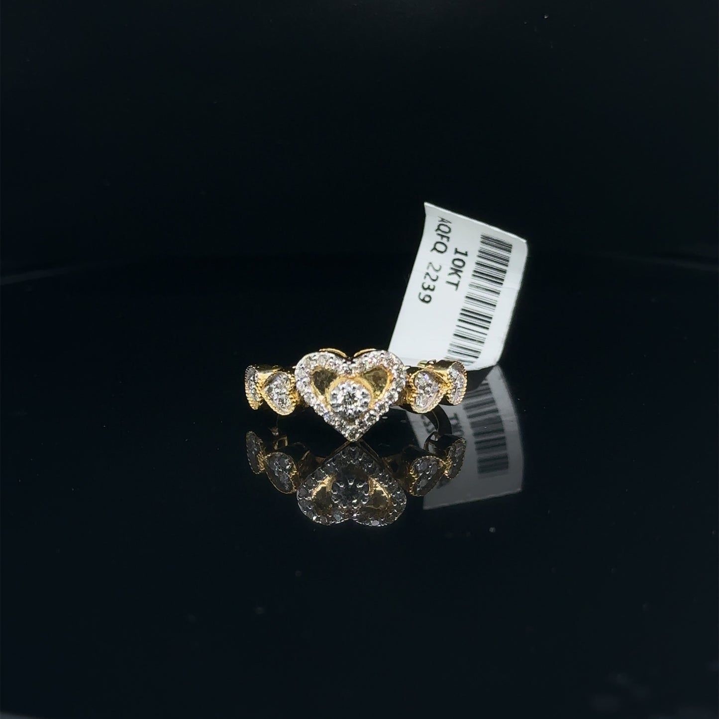 Heart Ladies Diamond Ring-LR0279