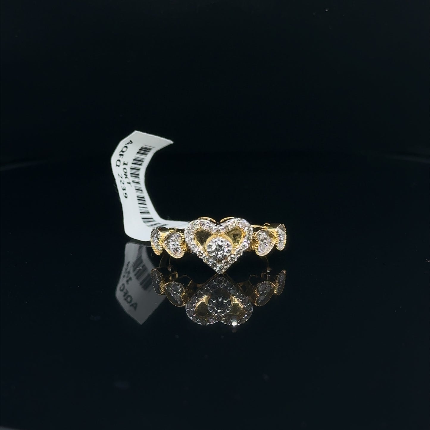 Heart Ladies Diamond Ring-LR0279