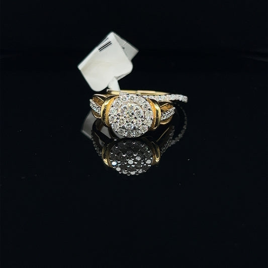 Circle 2 piece ladies Diamond ring- LR0324