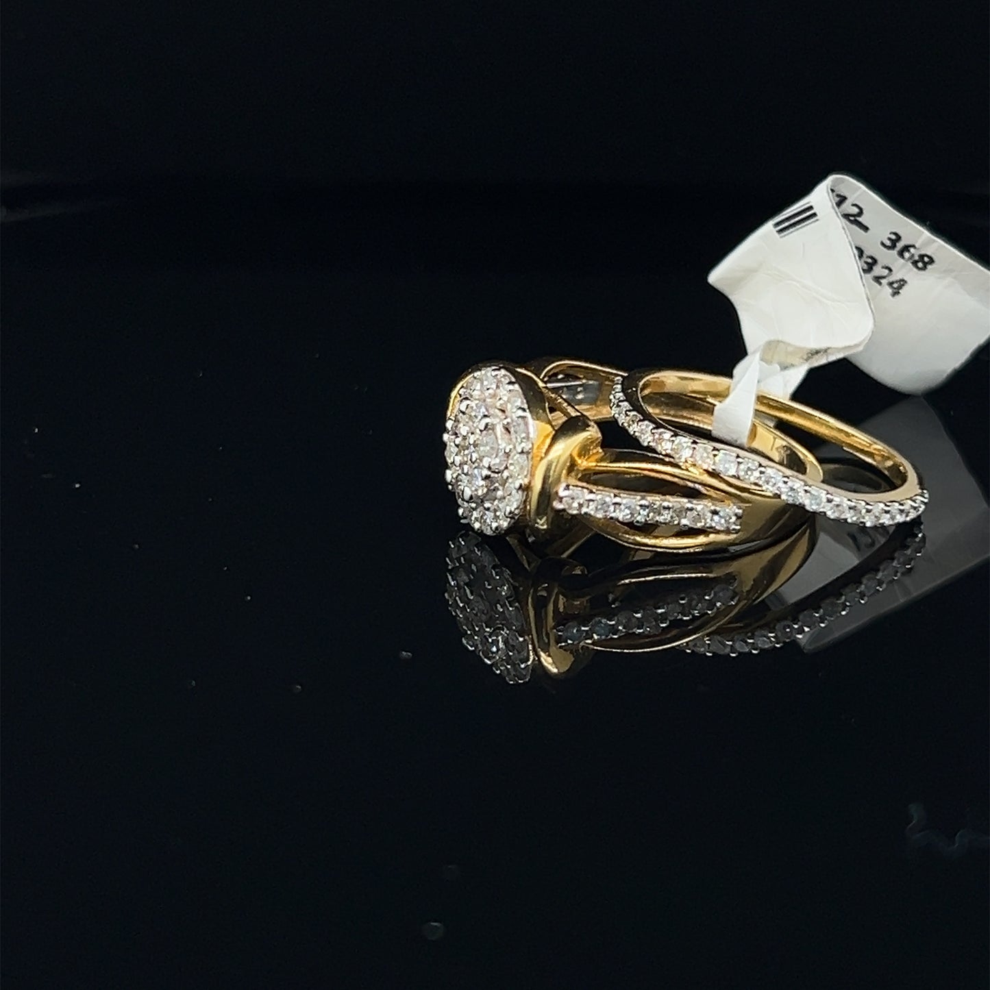 Circle 2 piece ladies Diamond ring- LR0324