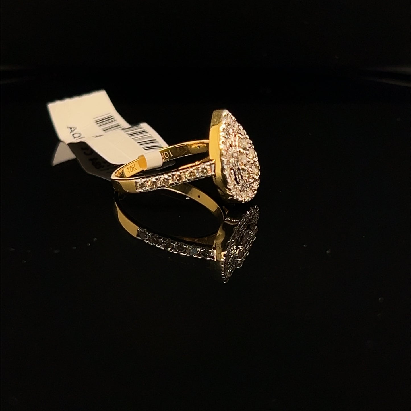 Pear Shaped women's diamond ring- LR0420