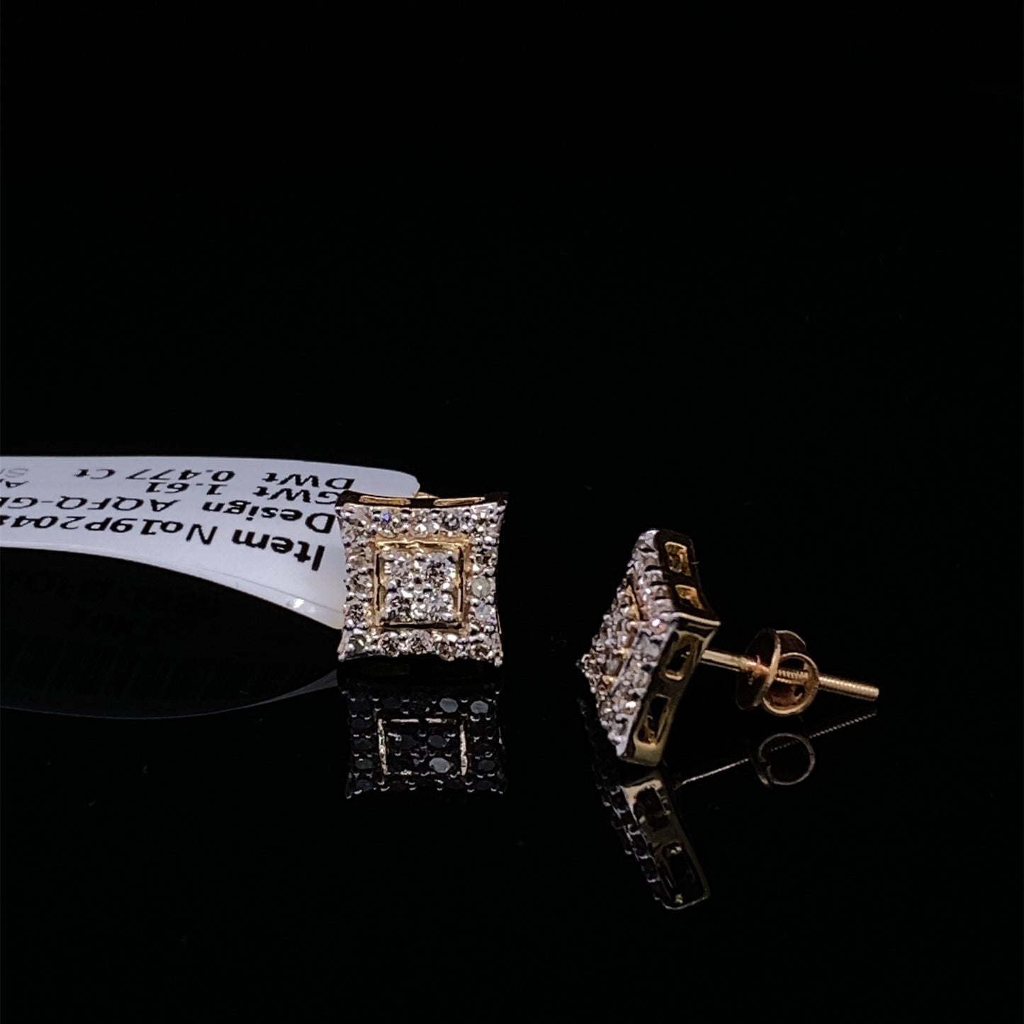 Square Diamond-Earring-GER0148