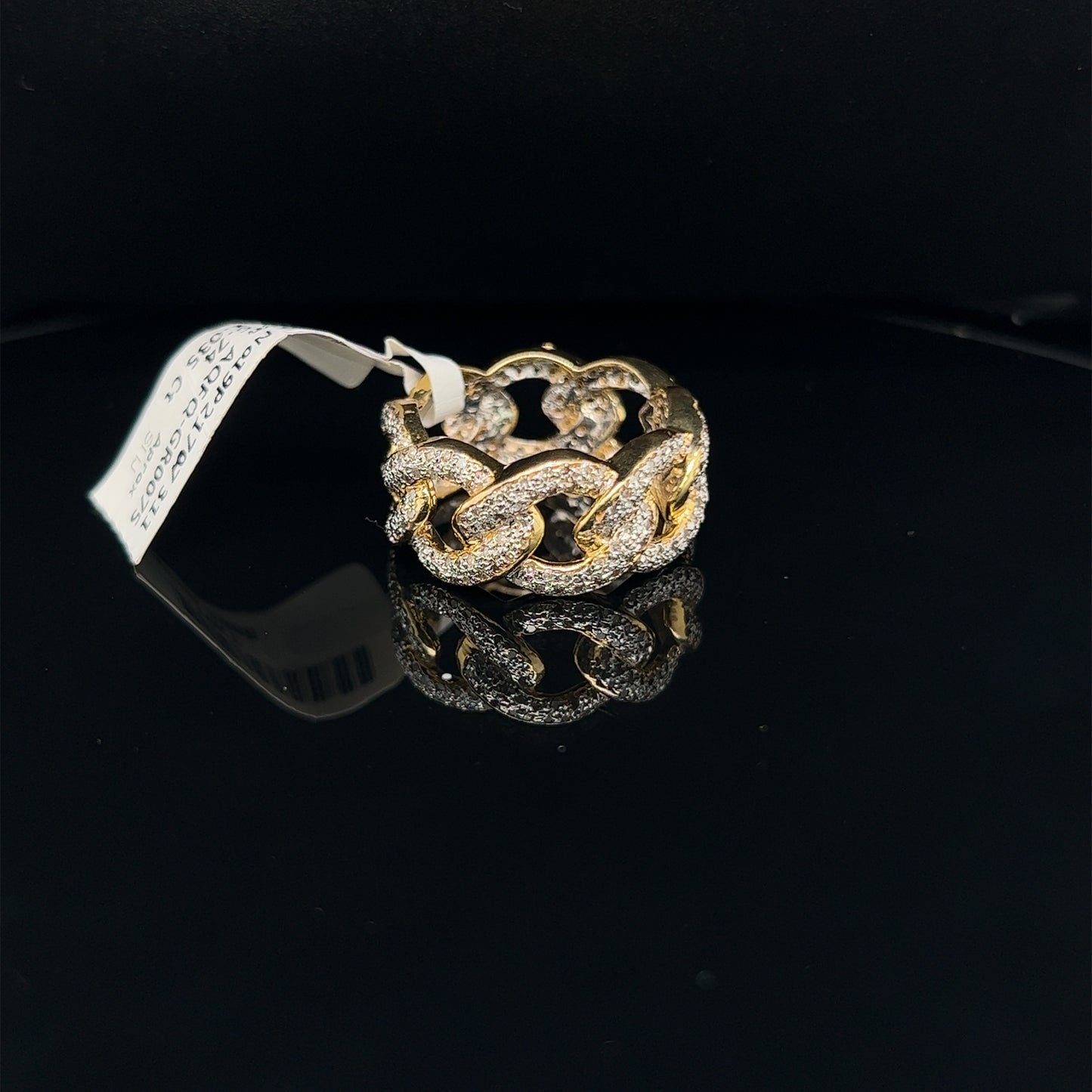 Cuban Diamond Men Ring- GR0075