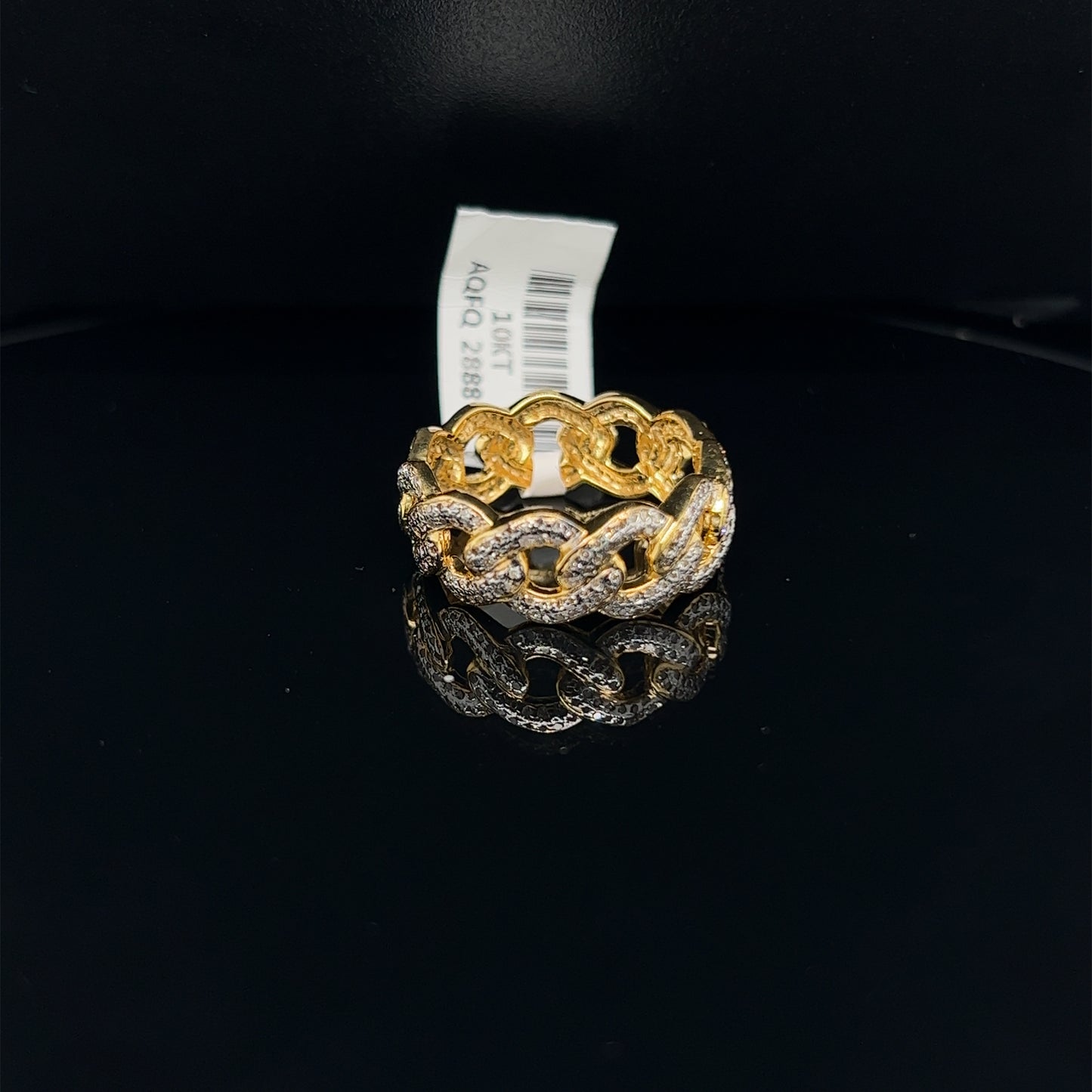 Cuban Diamond Ring- GR0078