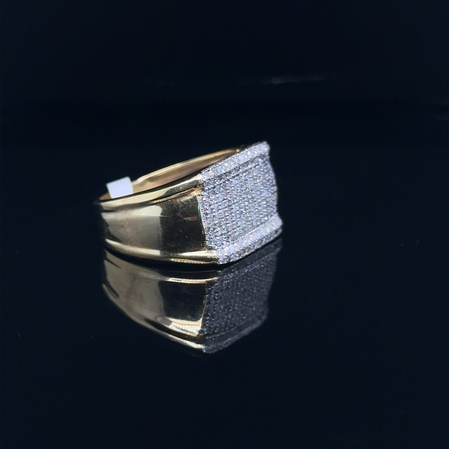 Square Men Diamond Ring-GR0125