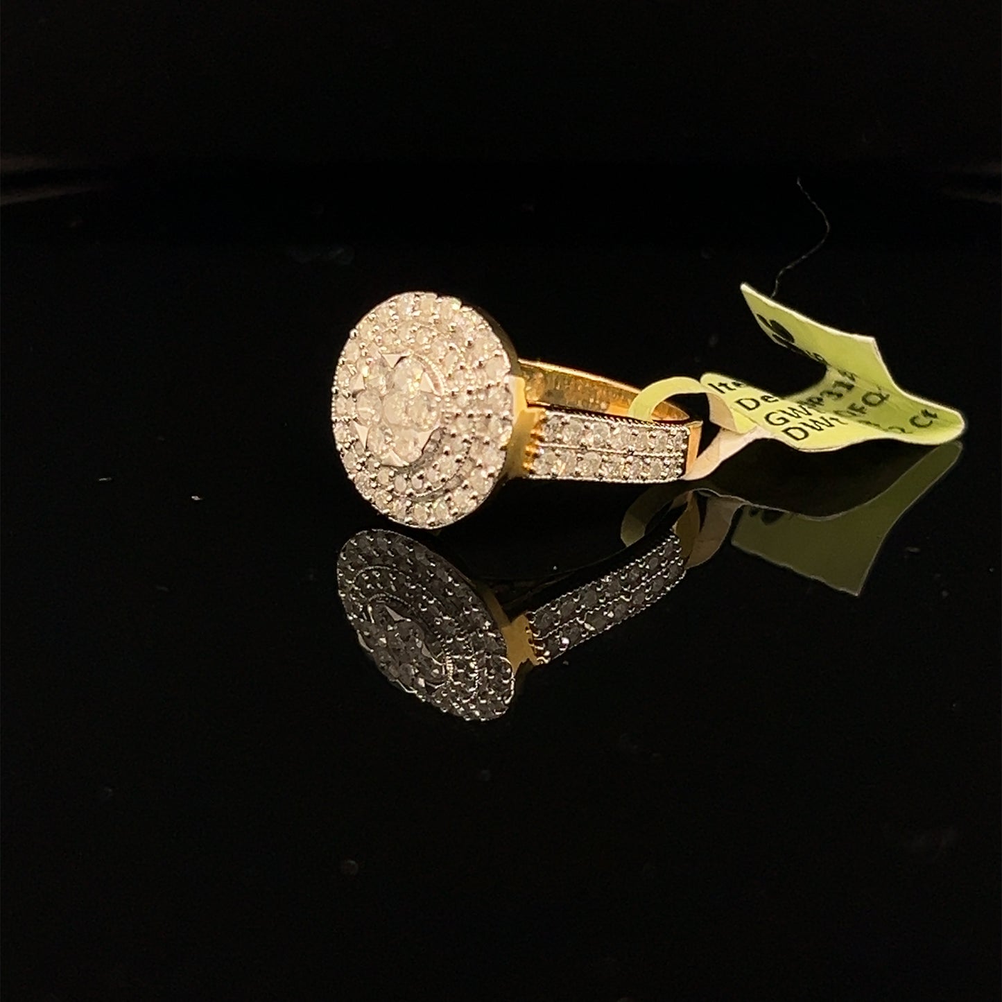 Circle Diamond ring- LR0126