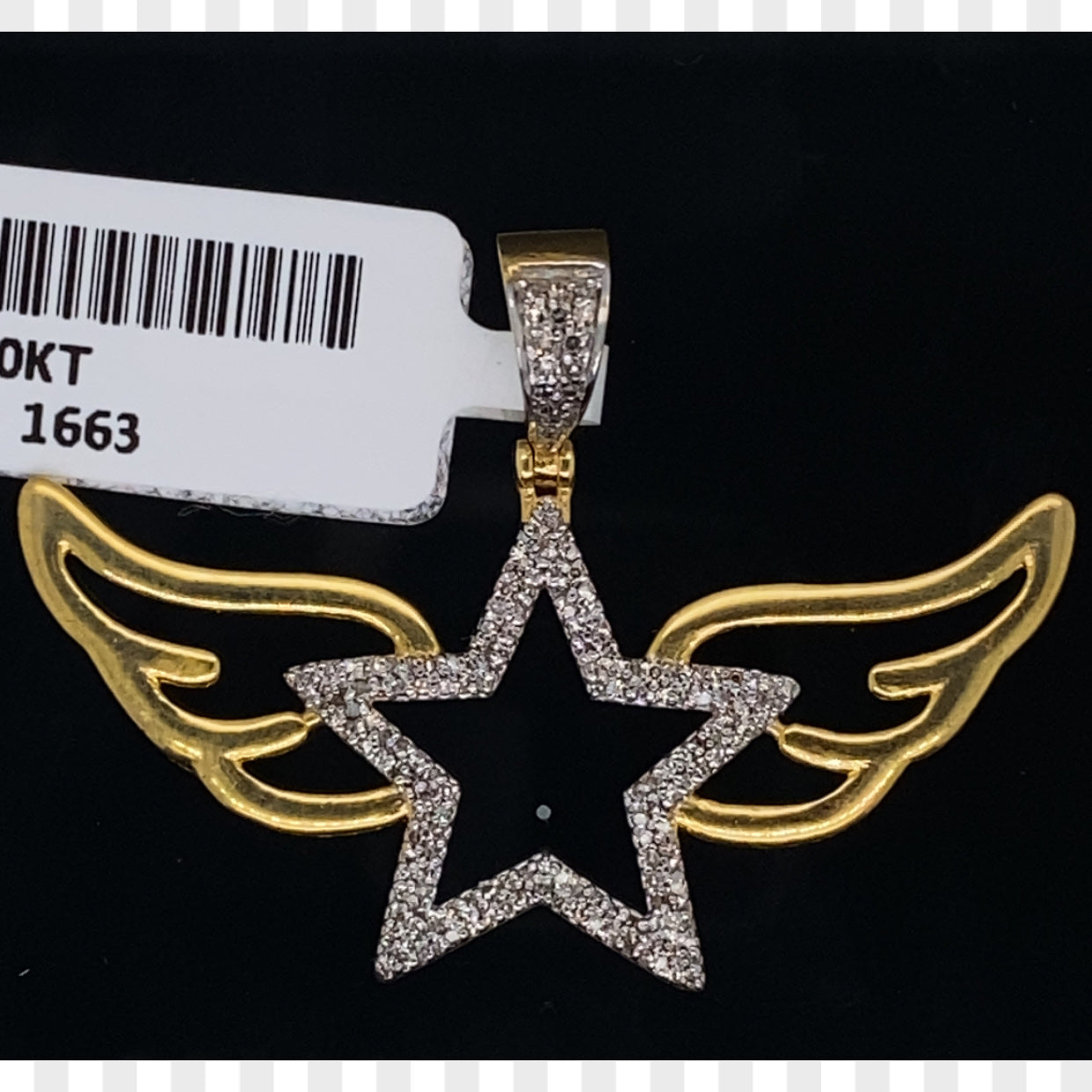 Star Wing Diamond Pendent-PD0391