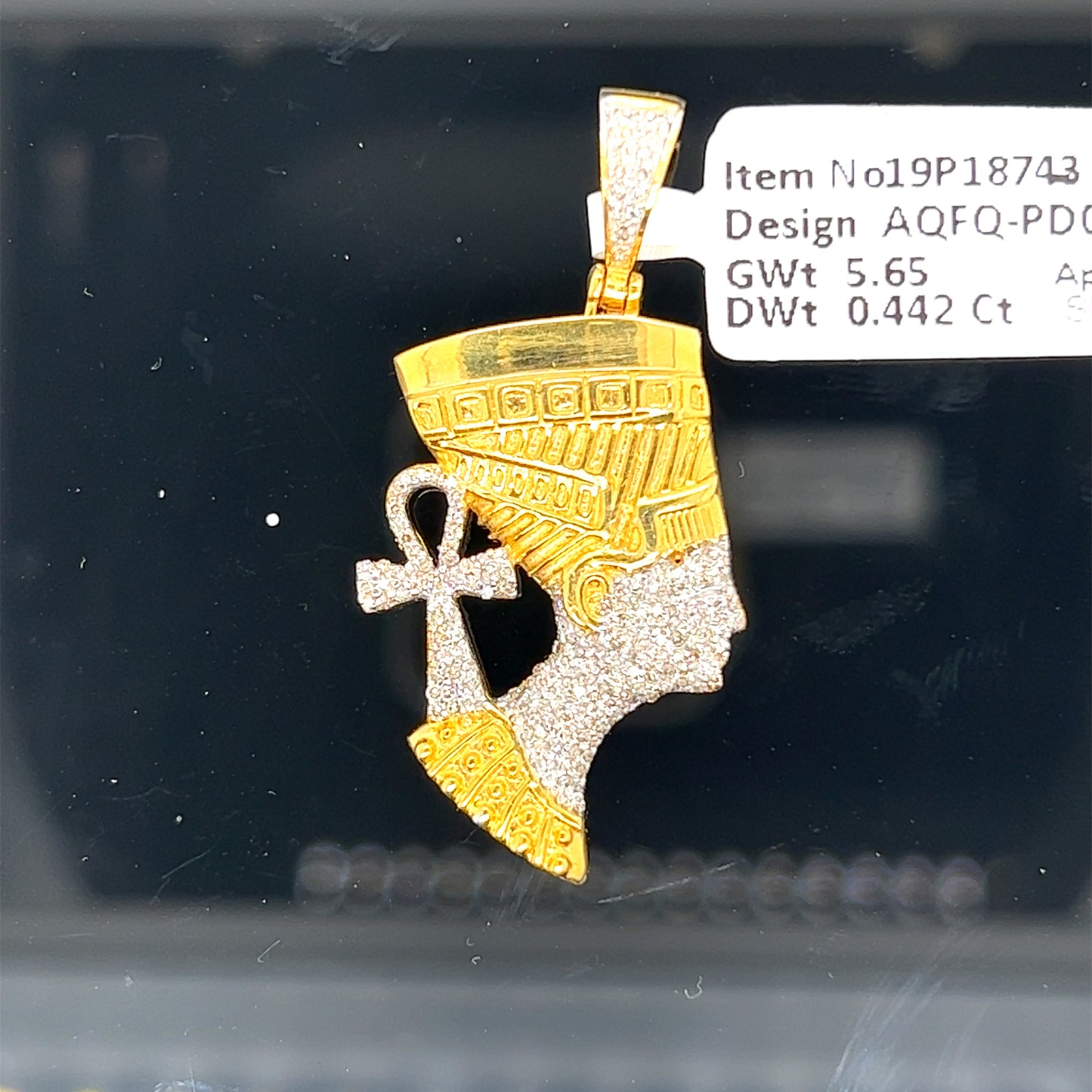 Queen Nefertiti Diamond Pendant- PD0725