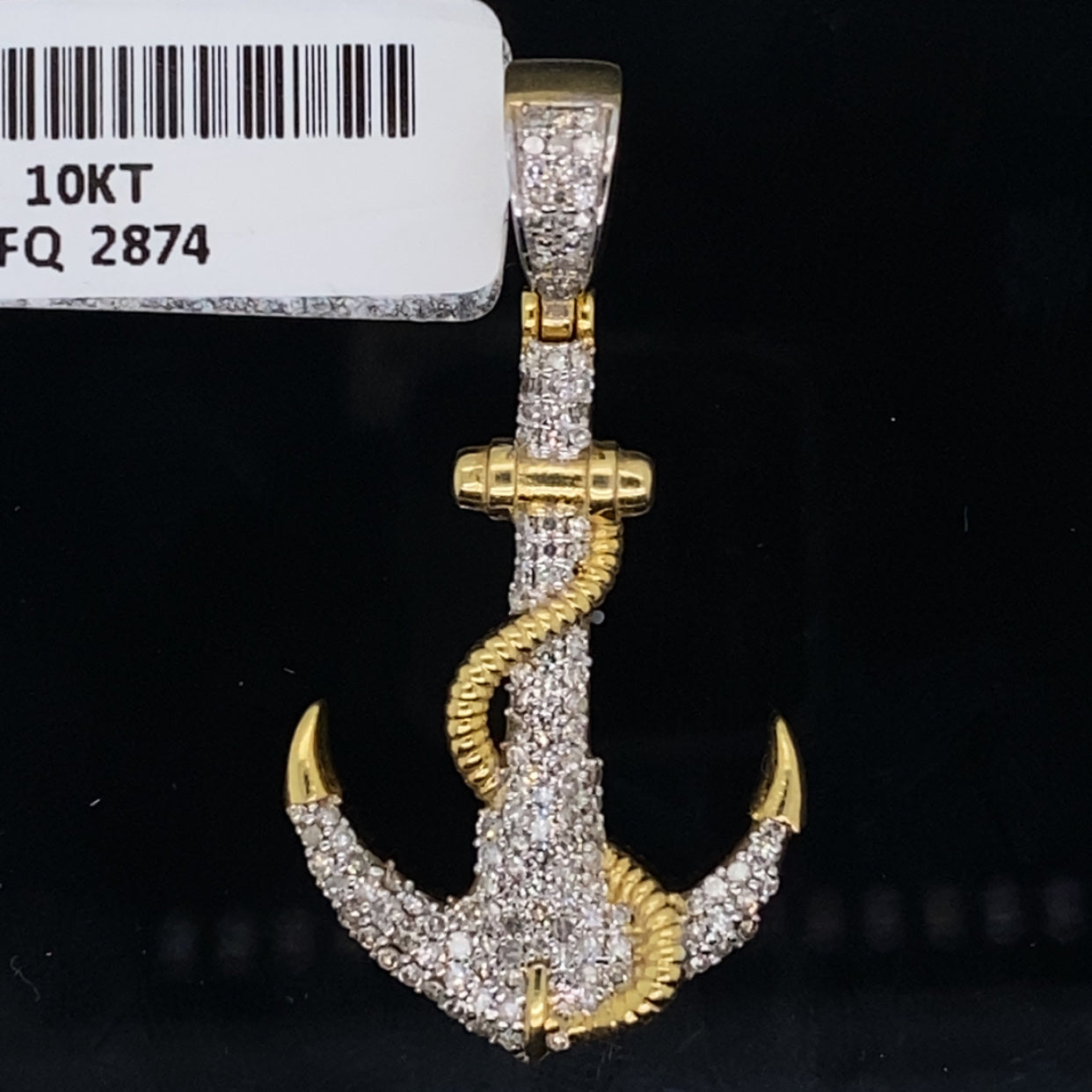 Anchor Diamond Pendent- PD0838