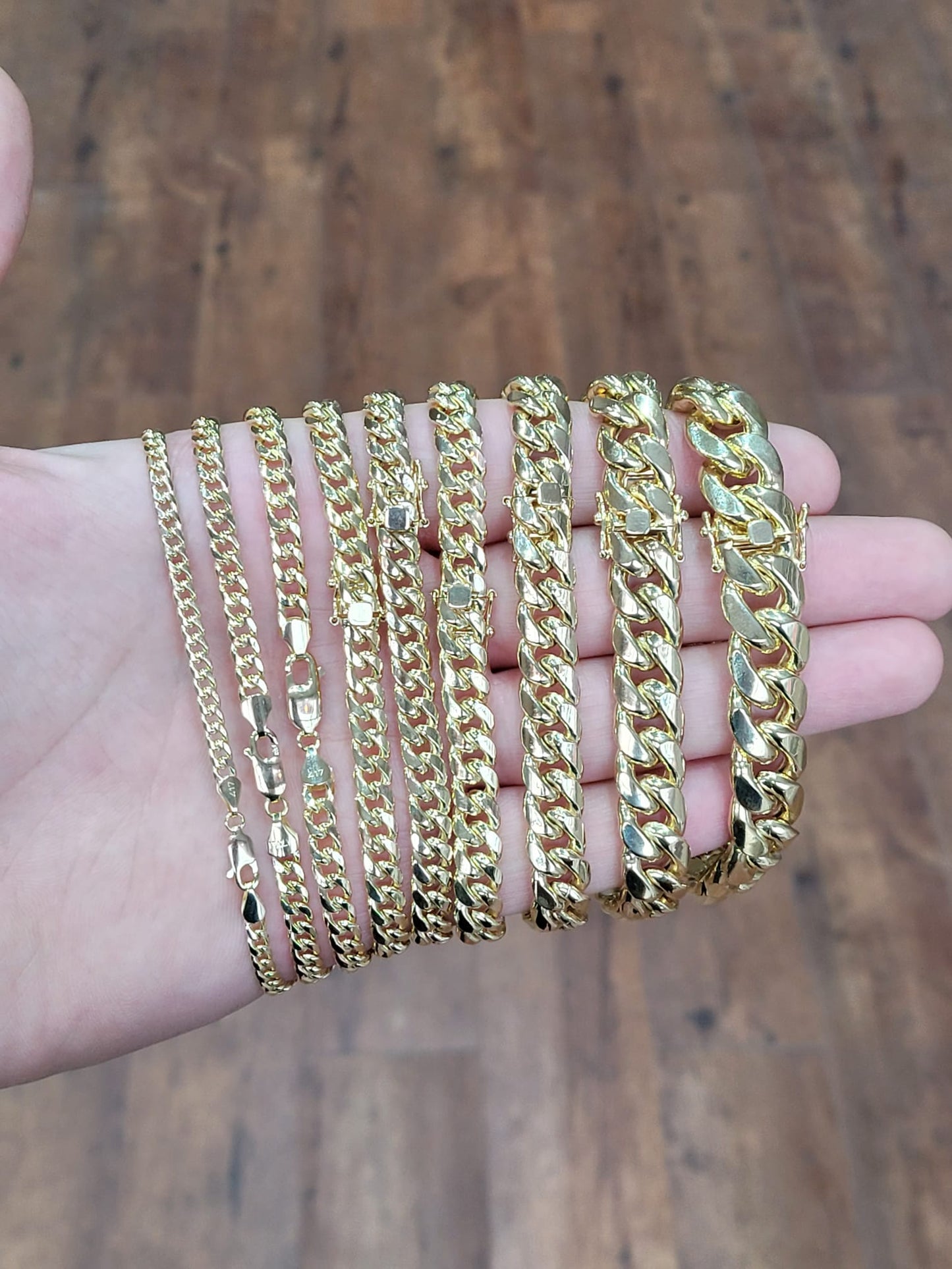 Cuban Link Gold Bracelets