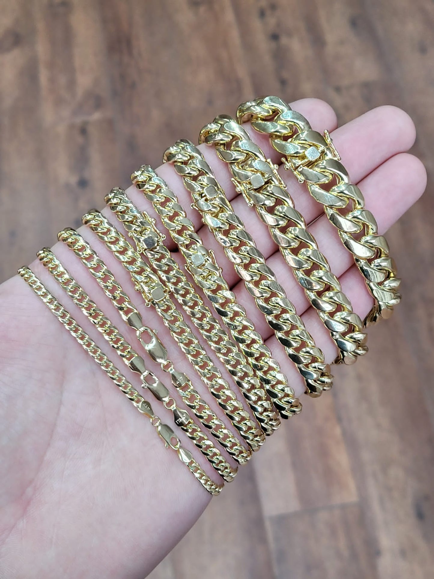Cuban Link Gold Bracelets