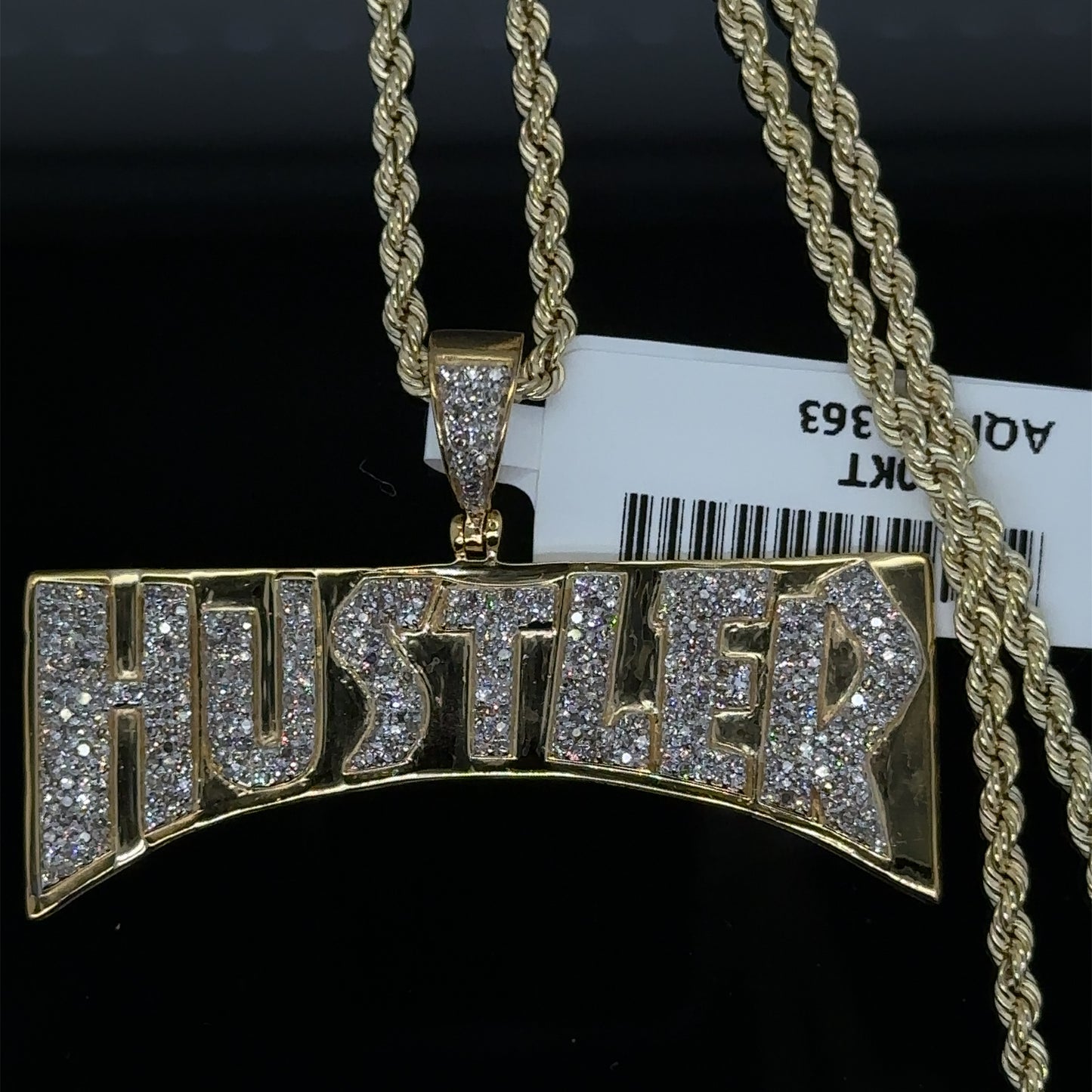 Hustler pendent and chain Combo