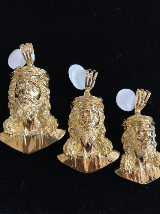 3D Jesus Gold Pendent