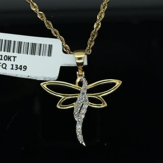 Butterfly Pendent and Chain Combo- PD0622