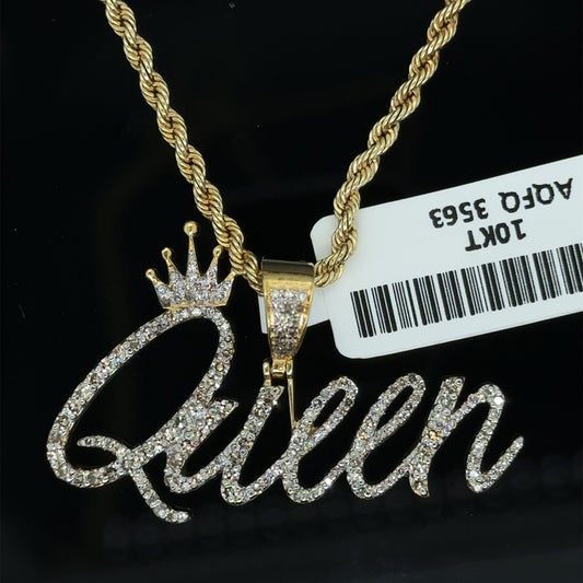 Queen Pendent and Chain Combo- PD0905