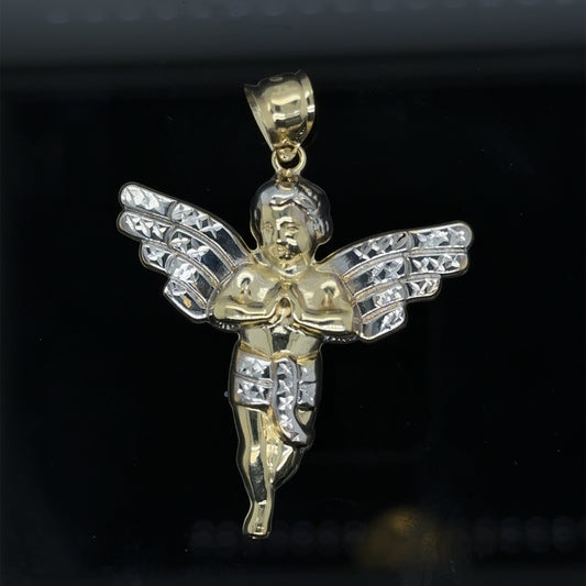 Angel 2-toned Gold Pendent