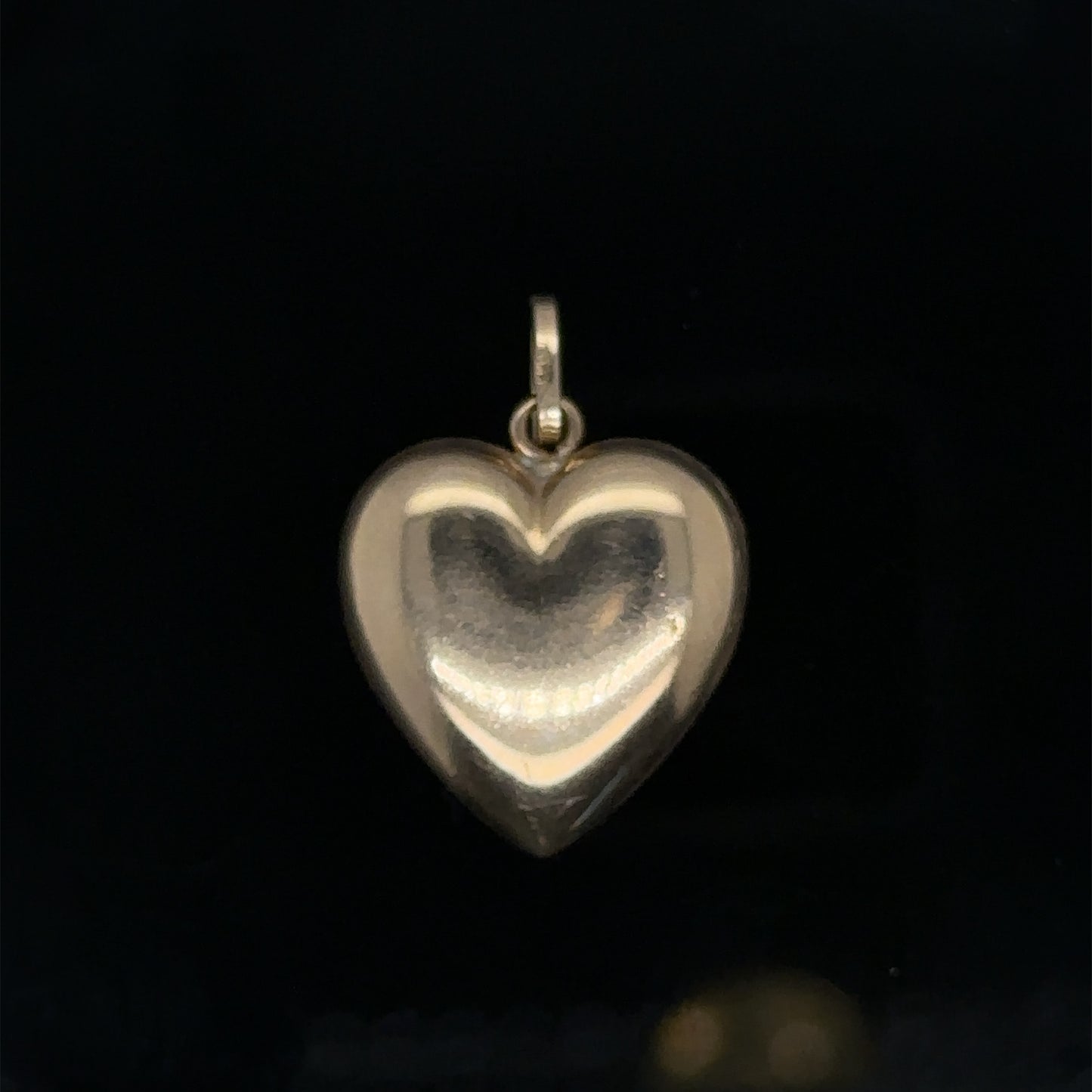 3D Heart Gold Pendent