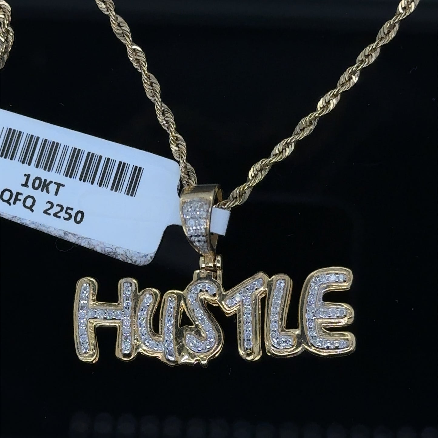 Hustle pendent and chain Combo