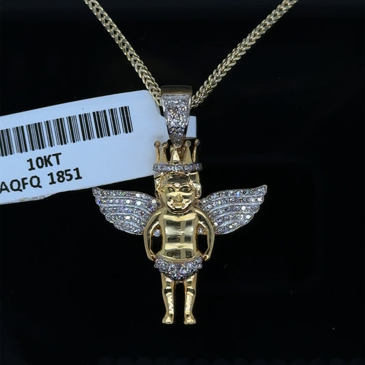 Diamond Angel pendent and chain Combo