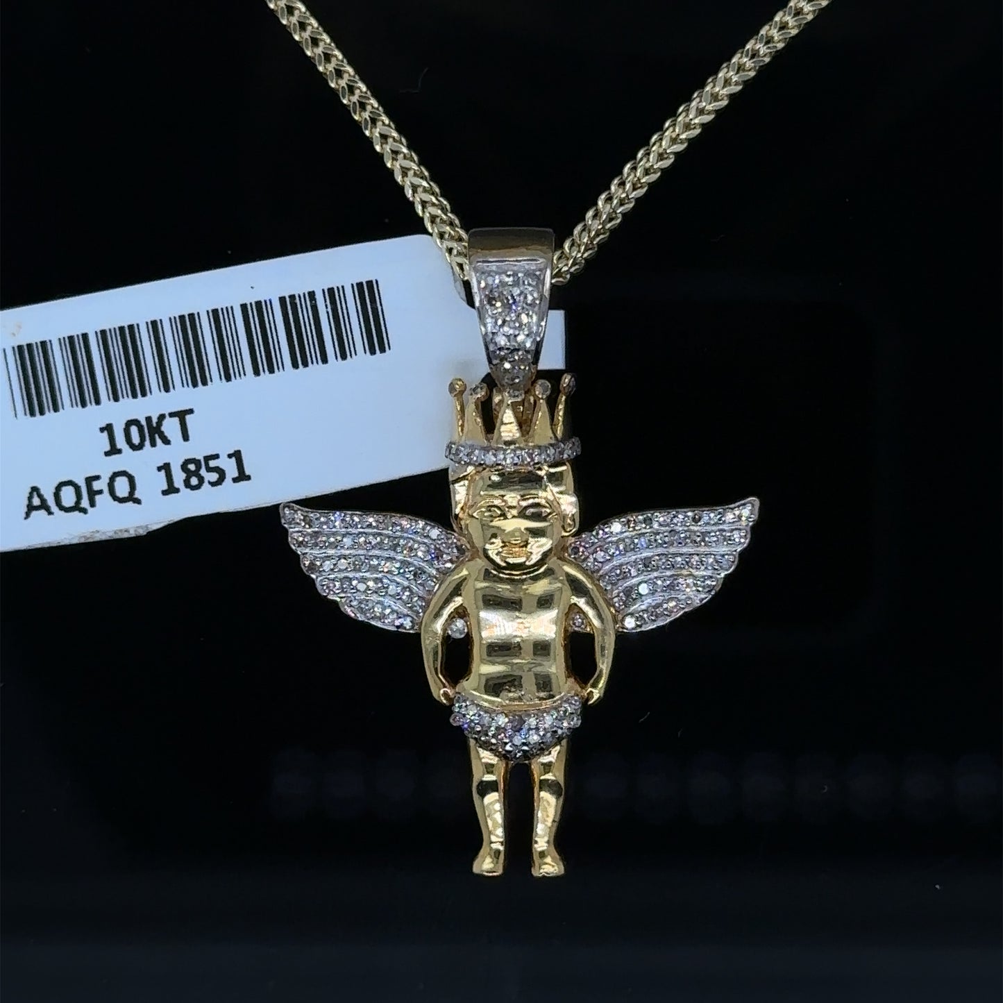 Diamond Angel pendent and chain Combo