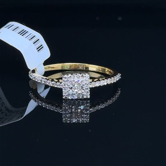 Square Diamond ring- LR0246