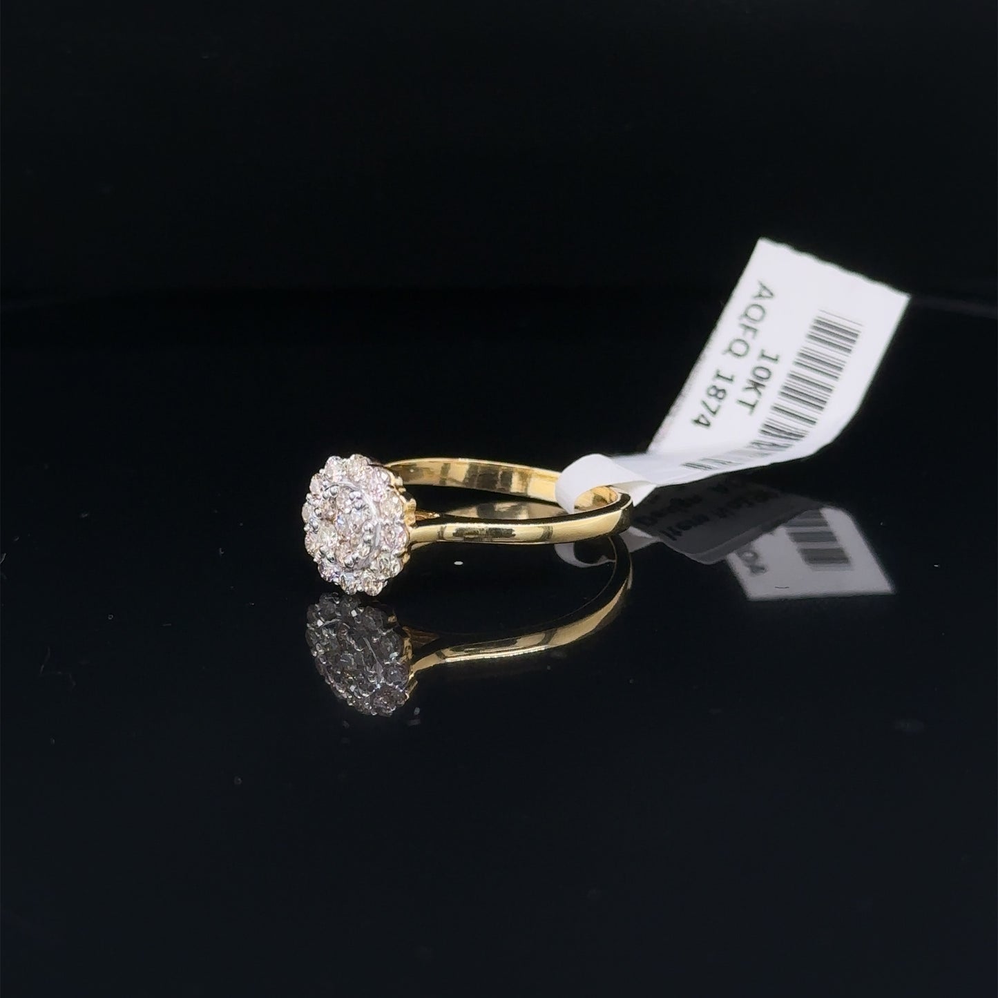 Circle flower Ladies Diamond Ring- LR0309