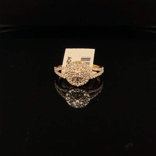 Circle Diamond Ring- LR0011