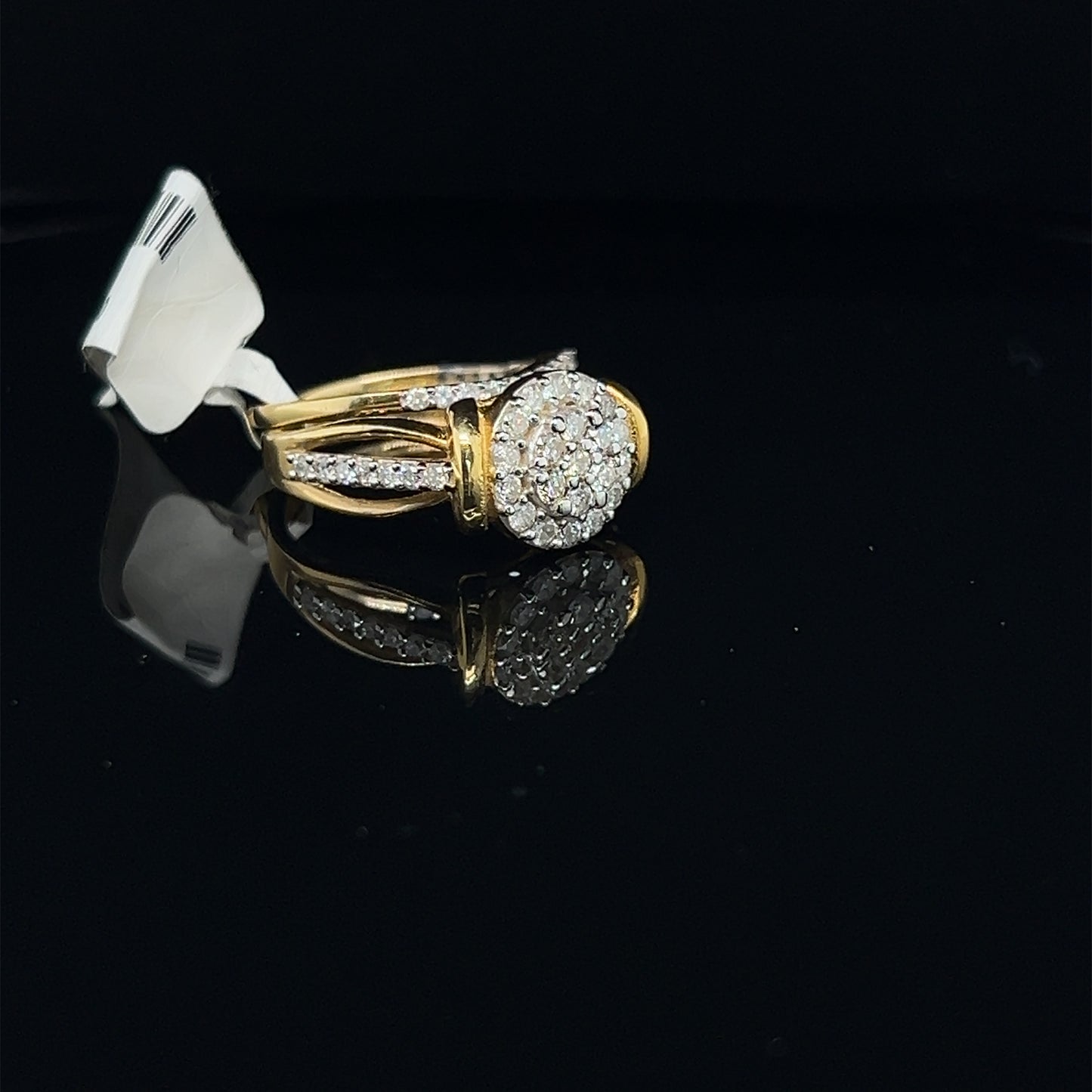 Circle 2 piece ladies Diamond ring- LR0324