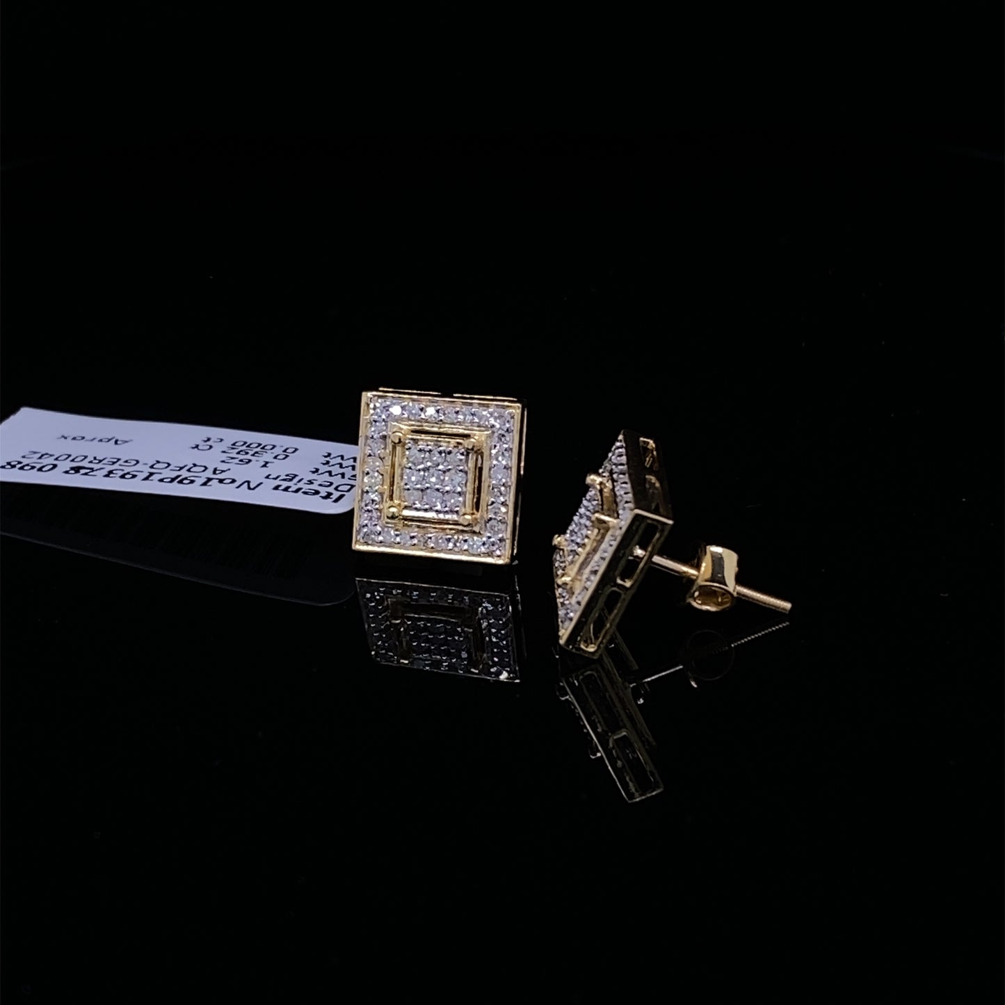 Square Diamond-Earring-GER0042