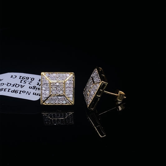 Square Diamond-Earring-GER0052