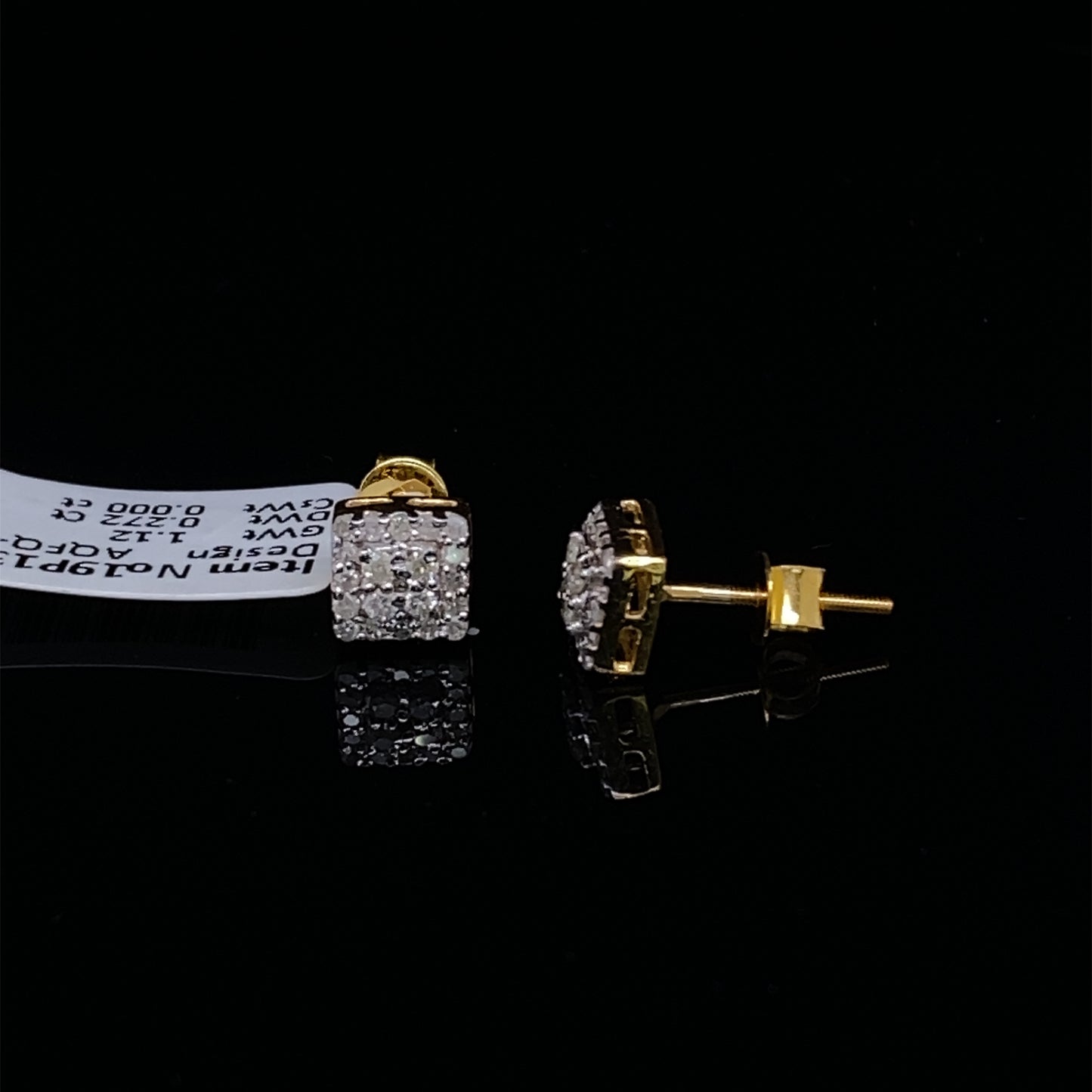 Square Diamond-Earring-GER0092