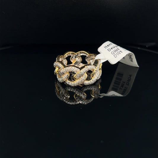 Cuban Diamond Men Ring- GR0075