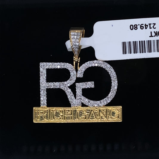Rich Gang (RG) Diamond Pendant- PD0324