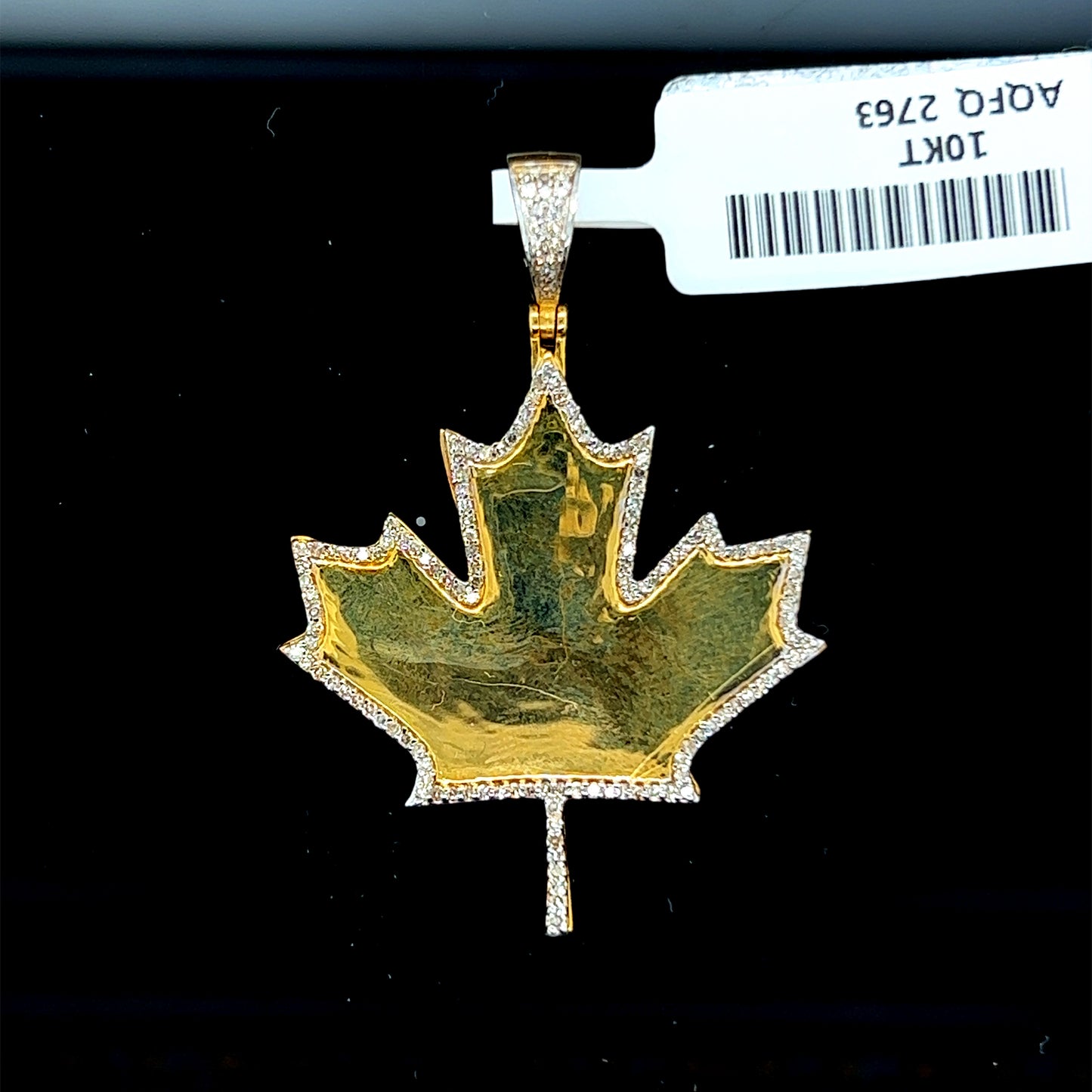 Canadian leaf Diamond Pendant- PD0362