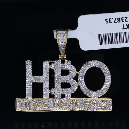 HBO "Home Boys Only "Diamond Pendant- PD0412