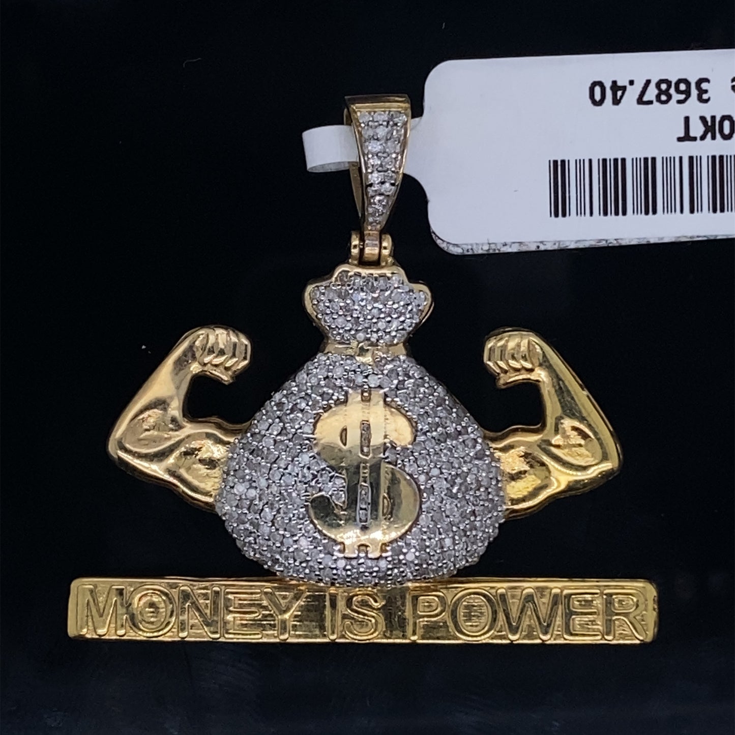 Money is Power Diamond Pendant- PD0420