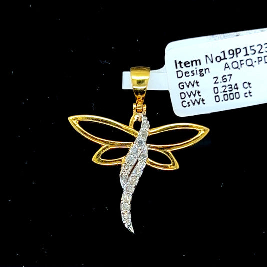 Butterfly Diamond Pendant- PD0622