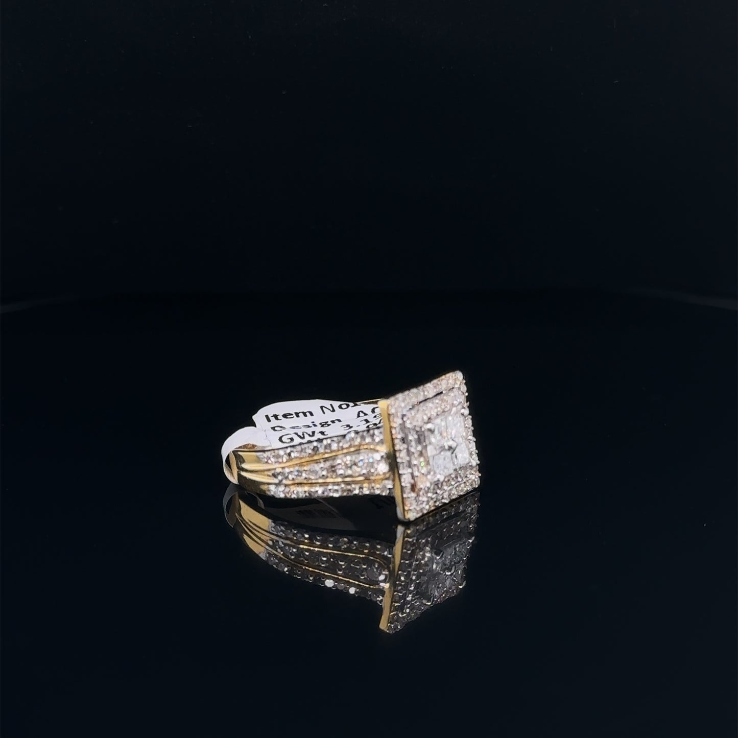 Square Ladies Diamond Ring-LR0071